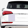 Blue And Purple Tattersall Pattern Print Car Sticker