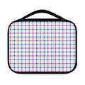 Blue And Purple Tattersall Pattern Print Classic Bible Case
