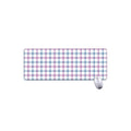 Blue And Purple Tattersall Pattern Print Extended Mouse Pad