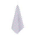 Blue And Purple Tattersall Pattern Print Hand Towel
