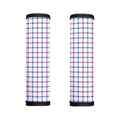Blue And Purple Tattersall Pattern Print Handle Covers