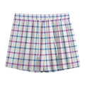 Blue And Purple Tattersall Pattern Print Mesh Shorts