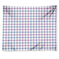 Blue And Purple Tattersall Pattern Print Tapestry