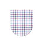 Blue And Purple Tattersall Pattern Print Toilet Lid Cover