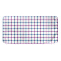 Blue And Purple Tattersall Pattern Print Towel