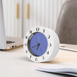 Blue And Purple Zigzag Pattern Print Alarm Clock