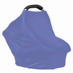 Blue And Purple Zigzag Pattern Print Baby Seat Cover