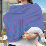 Blue And Purple Zigzag Pattern Print Baby Seat Cover