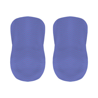 Blue And Purple Zigzag Pattern Print Bar Stool Covers