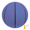 Blue And Purple Zigzag Pattern Print Basketball