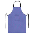 Blue And Purple Zigzag Pattern Print Bib Apron With Pocket