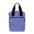 Blue And Purple Zigzag Pattern Print Bible Tote Bag