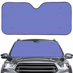 Blue And Purple Zigzag Pattern Print Car Windshield Sun Shade