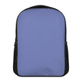 Blue And Purple Zigzag Pattern Print Casual Backpack