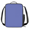 Blue And Purple Zigzag Pattern Print Crossbody Lunch Bag