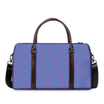 Blue And Purple Zigzag Pattern Print Duffle Bag