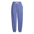 Blue And Purple Zigzag Pattern Print Fleece Lined Knit Pants