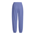 Blue And Purple Zigzag Pattern Print Fleece Lined Knit Pants