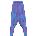 Blue And Purple Zigzag Pattern Print Hammer Pants