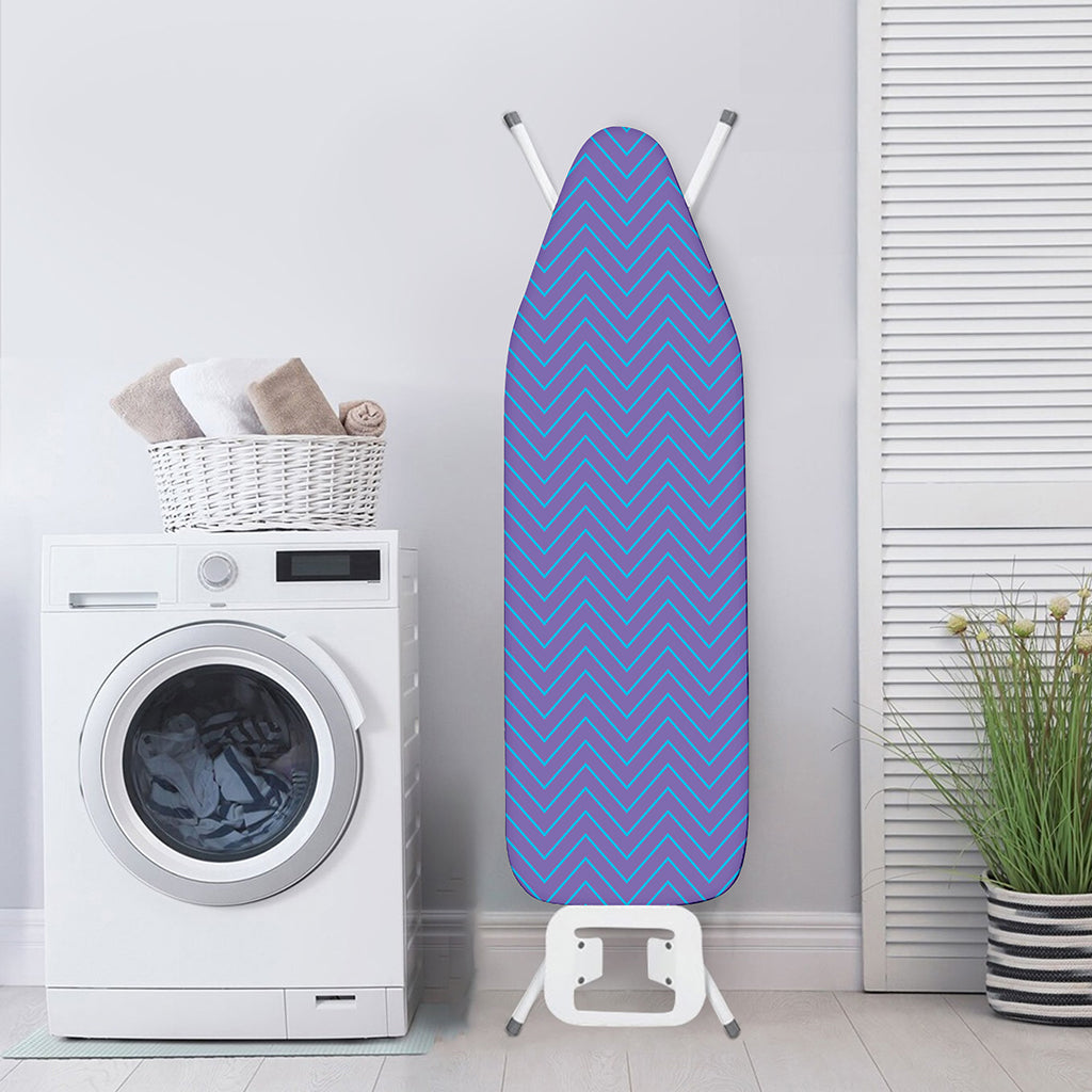 Blue And Purple Zigzag Pattern Print Ironing Board Cover