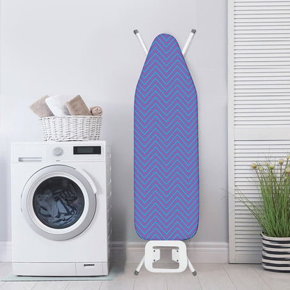 Blue And Purple Zigzag Pattern Print Ironing Board Cover