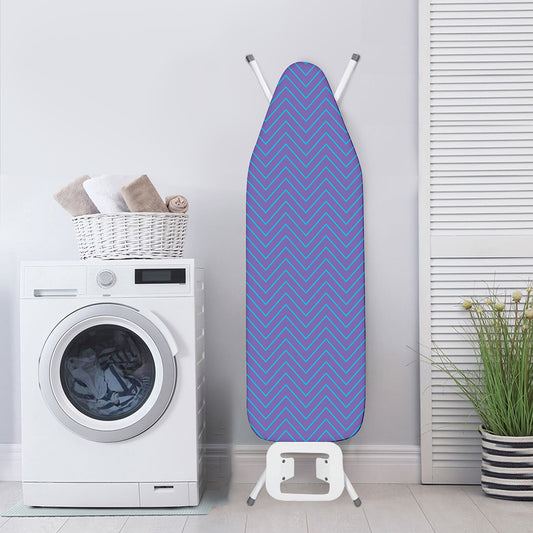 Blue And Purple Zigzag Pattern Print Ironing Board Cover