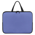 Blue And Purple Zigzag Pattern Print Laptop Sleeve With Handle