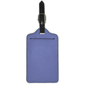Blue And Purple Zigzag Pattern Print Luggage Tag