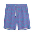 Blue And Purple Zigzag Pattern Print Men's Athletic Shorts