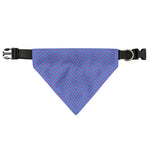 Blue And Purple Zigzag Pattern Print Over The Collar Dog Bandana