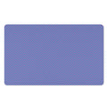 Blue And Purple Zigzag Pattern Print Polyester Doormat