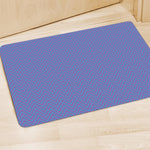 Blue And Purple Zigzag Pattern Print Polyester Doormat