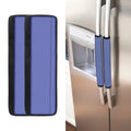 Blue And Purple Zigzag Pattern Print Refrigerator Handle Covers