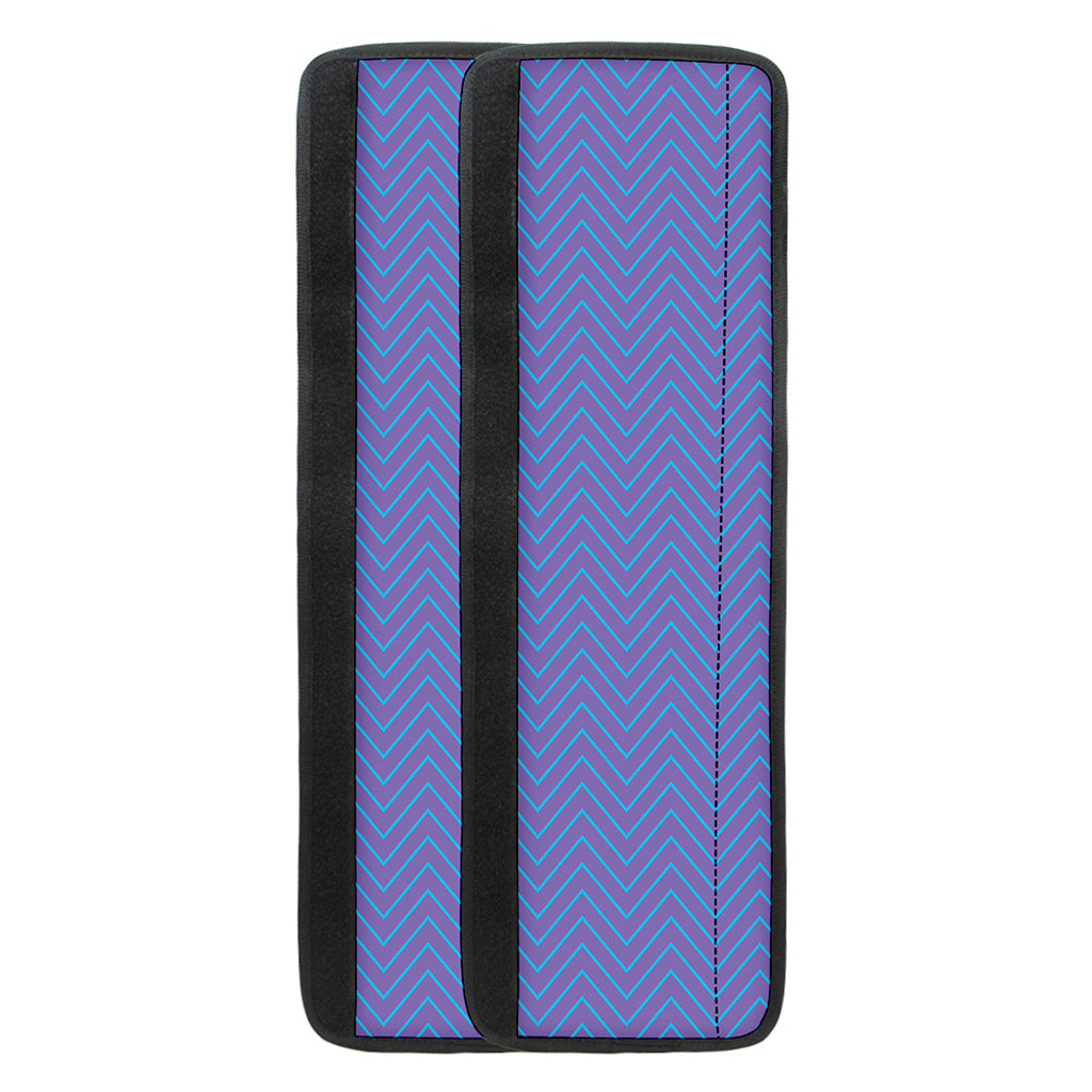 Blue And Purple Zigzag Pattern Print Refrigerator Handle Covers
