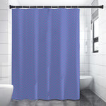 Blue And Purple Zigzag Pattern Print Shower Curtain