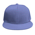 Blue And Purple Zigzag Pattern Print Snapback Cap