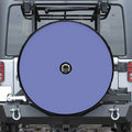 Blue And Purple Zigzag Pattern Print Tire Cover With Camera Hole