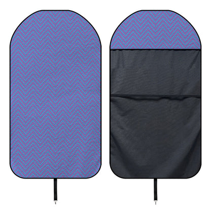 Blue And Purple Zigzag Pattern Print Waterproof Car Seat Cover