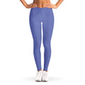 Blue And Purple Zigzag Pattern Print Women's Leggings