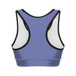 Blue And Purple Zigzag Pattern Print Women's Sports Bra