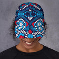 Blue And Red Aztec Pattern Print Baseball Cap