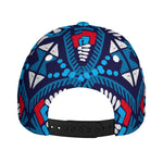 Blue And Red Aztec Pattern Print Baseball Cap