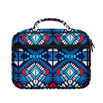 Blue And Red Aztec Pattern Print Briefcase Bible Bag