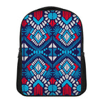 Blue And Red Aztec Pattern Print Casual Backpack