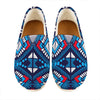 Blue And Red Aztec Pattern Print Casual Shoes