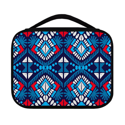 Blue And Red Aztec Pattern Print Classic Bible Case