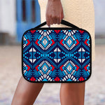 Blue And Red Aztec Pattern Print Classic Bible Case