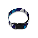 Blue And Red Aztec Pattern Print Dog Collar