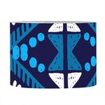 Blue And Red Aztec Pattern Print Drum Lamp Shade