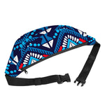 Blue And Red Aztec Pattern Print Fanny Pack